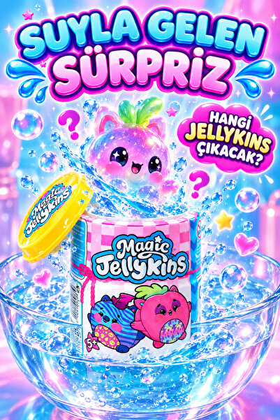 İlknurtoys Magic Jellykins Suyla Ortaya Çıkan Sürpriz Jel Karakter Oyuncak 3 Adımlı Aktivite Seti
