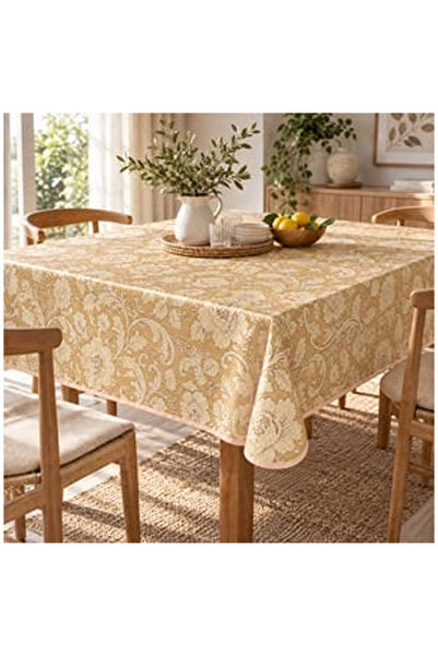 OEM TABLE TOP PL PORT-BEIGE FLOWERS140X180