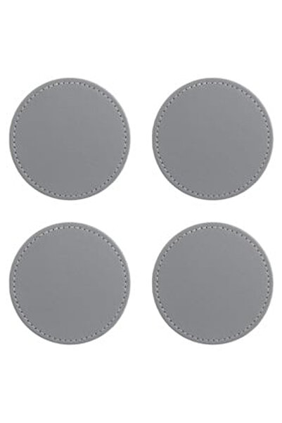 OEM Set of Round Gray PVC Cup Holders Ø10cm - 4pcs