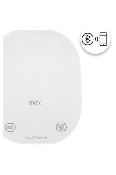 OEM White Electric Kitchen Scale with Bluetooth 5kg