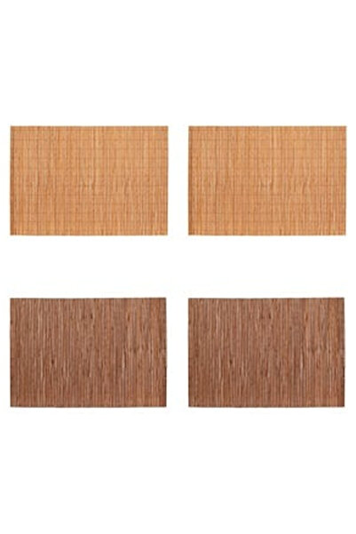 OEM Bamboo Plate Holder Beige Brown 45x30cm - 4pcs
