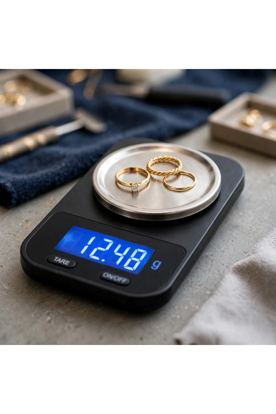 Generic Digital Jewelry Scale - 500g / 0.01g Precision - Gold Weighing
