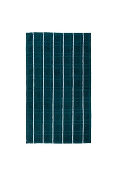 OEM Tea Towel Petrol with Checkered Embossed Pattern 35x60cm