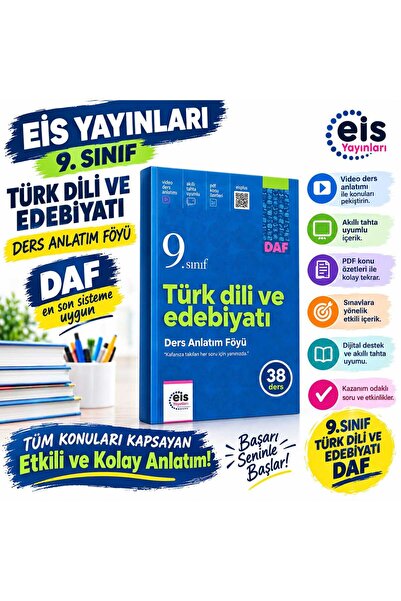 eis Yayınları EİS - 9.Sınıf - DAF - Türk Dili ve Edebiyatı en son sisteme uygun