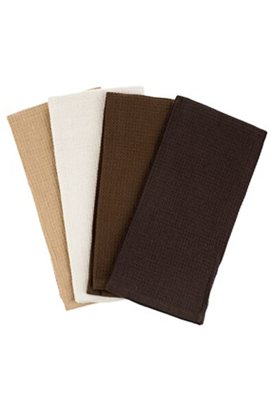OEM Brown Ecru Beige Towels for Glasses 58x39cm - 4pcs