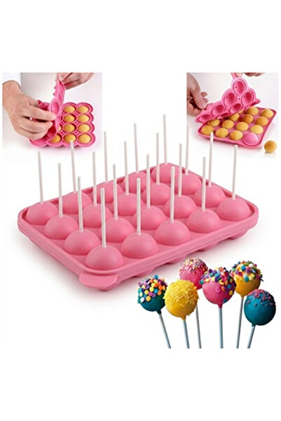 OEM Silicone Cake Pop Mold 20 Compartments 22x4x19cm