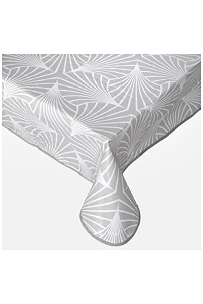 OEM Gray Laminated Tablecloth with Patterned 180x140cm