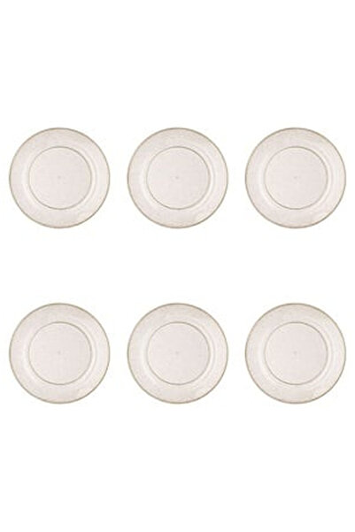 OEM Reusable Transparent Plastic Plates with Gold Glitter 26cm - 6pcs
