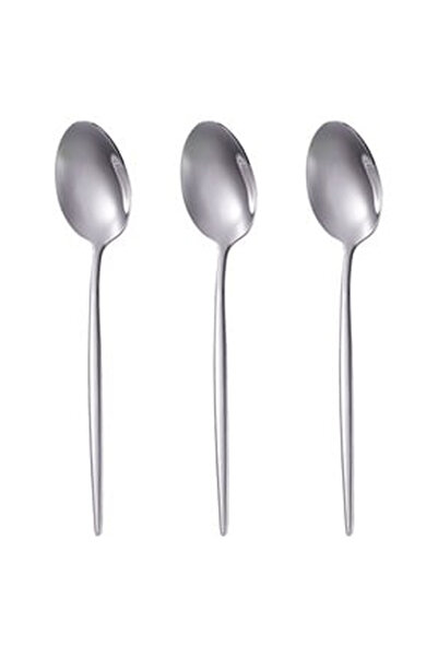 OEM Shiny Stainless Steel Spoons Slim 22cm - 3pcs