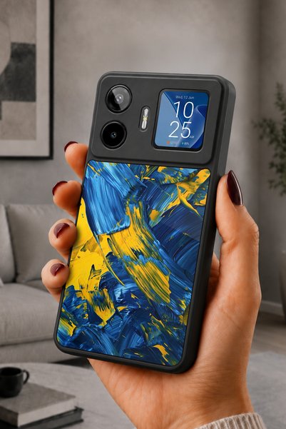 General Mobile Gm 26 Pro Compatible Printed, Matte Black, Soft Silicone, Prot...