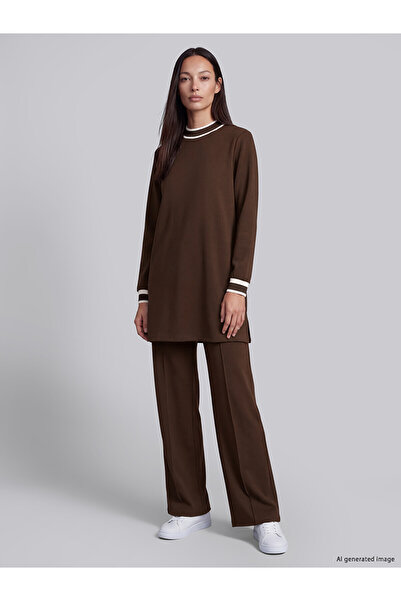 LC Waikiki Nevavm Farkıyla Lcw Everyday Brown Diving Fabric Plain Standard & ...