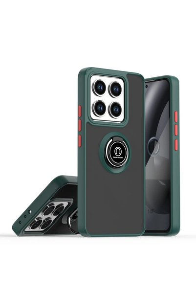 FMA Xiaomi Mi 15 Pro Case Montreal Silicone Cover with Ring - Green