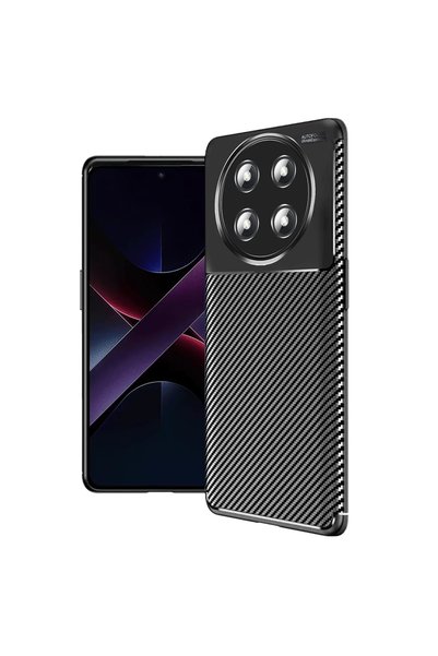 OtoTech Honor Magic 7 Lite Case Auto Focus Carbon Cover - Black