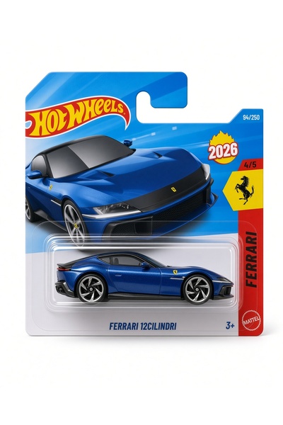 HOT WHEELS Ferrari 12Cilindri 94/250 1/64 Diecast Model Araba JJL37-N521