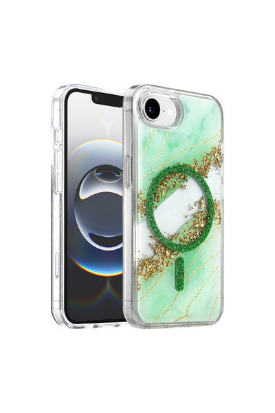 FMA Onegif apple iphone 17e lotus glitter magsafe cover - green