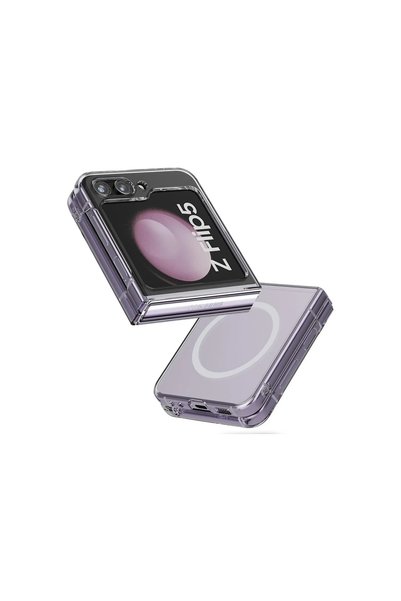 OtoTech Samsung Galaxy Z Flip 5 Case Magneticsafe Transparent Silicone - Tran...