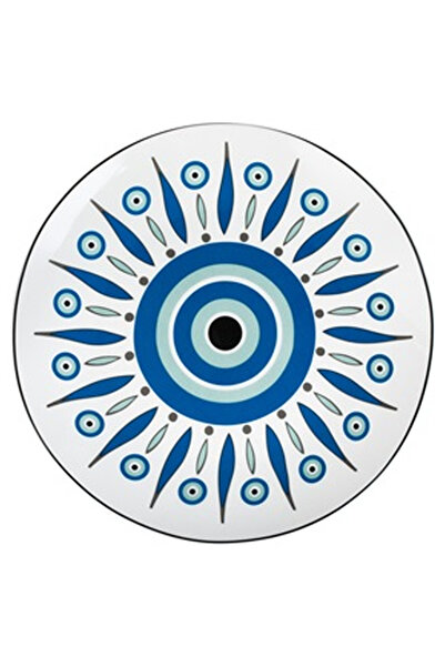 OEM Πορσελάνινο πιάτο φρούτων Tribal Eye 19,5εκ.