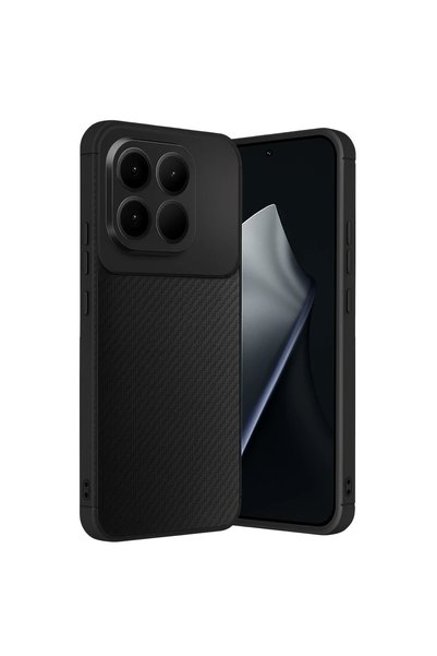 OtoTech غطاء كربون بتركيز تلقائي لهاتف شاومي مي 15 تي - أسود
