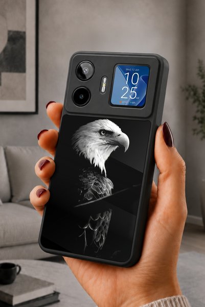 General Mobile Gm 26 Pro Compatible Printed, Matte Black, Soft Silicone, Prot...