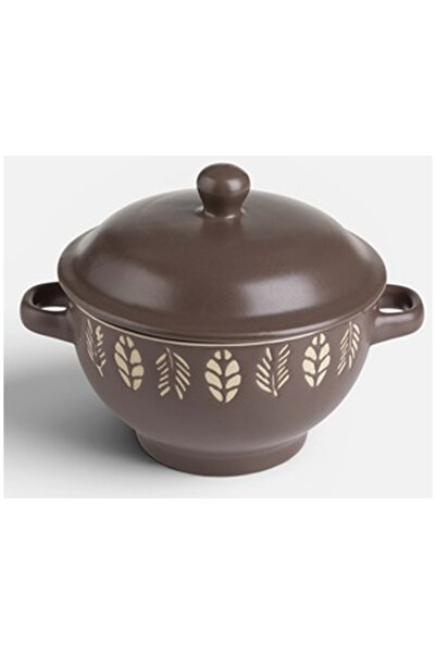 OEM New Bone Brown Soup Bowl with Lid 650mL
