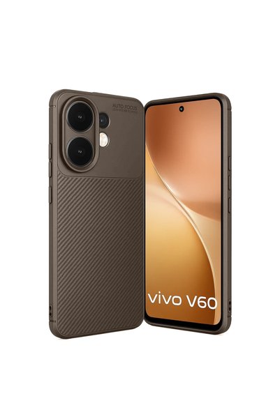 FMA Vivo V60 5g Auto Focus Carbon Cover - Brown