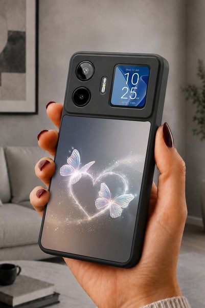 General Mobile Gm 26 Pro Compatible Printed, Matte Black, Soft Silicone, Prot...