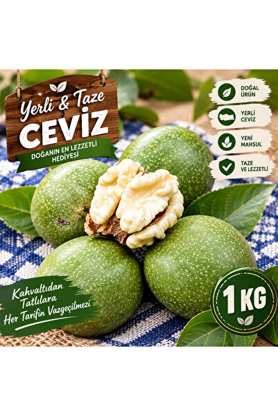 ROSEPERİ 1 KG TAZE YEŞİL CEVİZ YENİ MAHSÜL