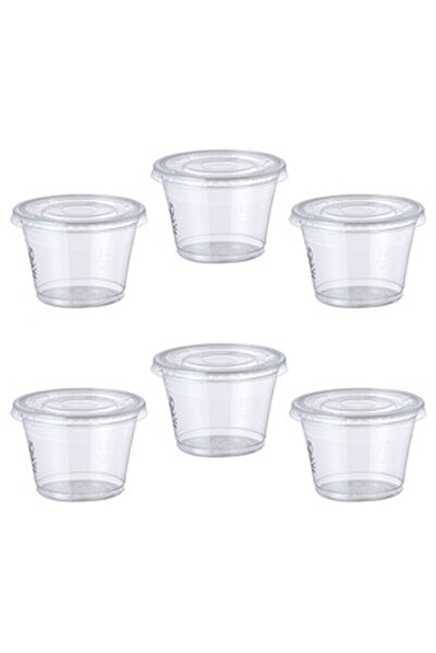 OEM Reusable Transparent Round Plastic Bowls with Lids 165ml - 20pcs