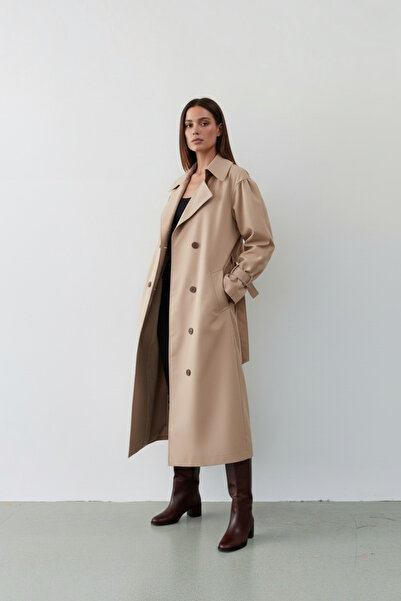 Durivya Reglan Kol Oversize Trençkot