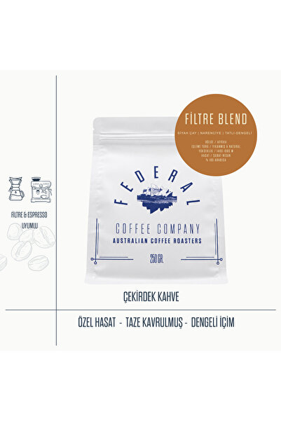 FEDERAL COFFEE FEDERAL Filtre Blend (Çekirdek Kahve) 250GR