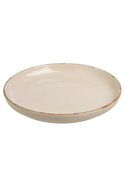 OEM Nordic Style Ceramic Beige Fruit Plate Ø15cm