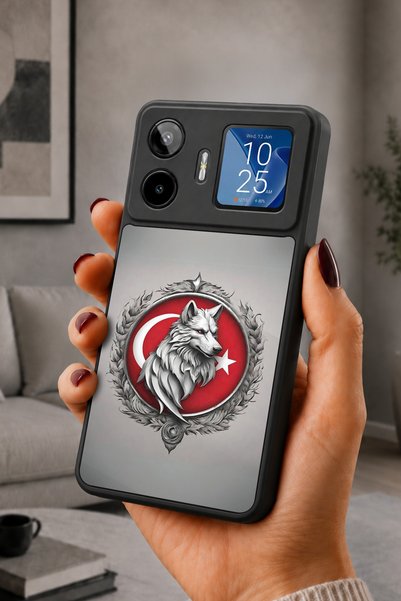 General Mobile Gm 26 Pro Compatible Printed, Matte Black, Soft Silicone, Prot...