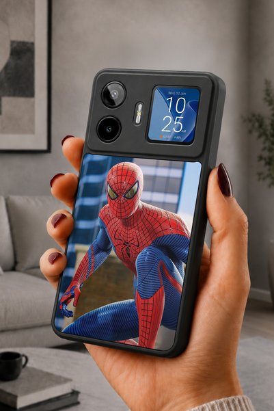 General Mobile Gm 26 Pro Compatible Printed, Matte Black, Soft Silicone, Prot...