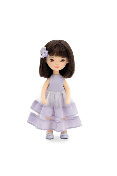 Orange Toys Lilu intr-o rochie mov - Papusa de plus premium, handmade, cadou ...