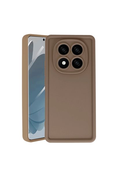 FMA غلاف هاتف Xiaomi Redmi Note 14 Pro 4G من السيليكون - بني