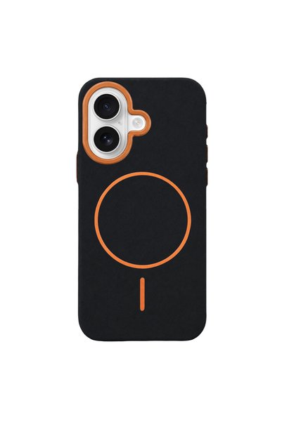 OtoTech Joko Apple iPhone 16 Luno Leather Magsafe Cover - Black