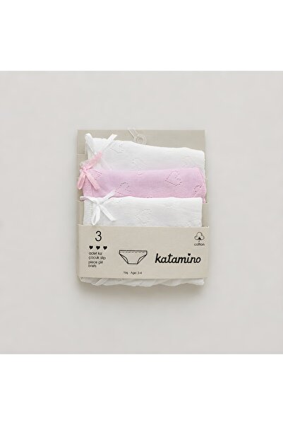 Katamino Amanda Girl's 3-Piece Cotton Slip Set
