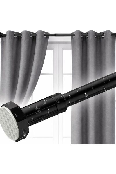 urevo Extendable Stainless Steel Shower Curtain Rod with Non-Slip, Detachable...