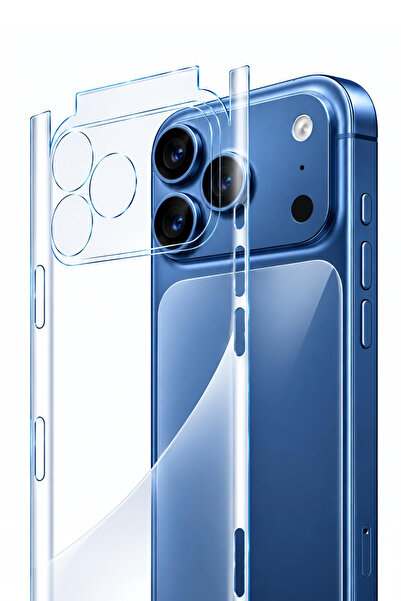 ucuzmi İphone 18Pro Max Uyumlu PPF Kaliteli Şeffaf Sararma Yapmayan Full Çerç...