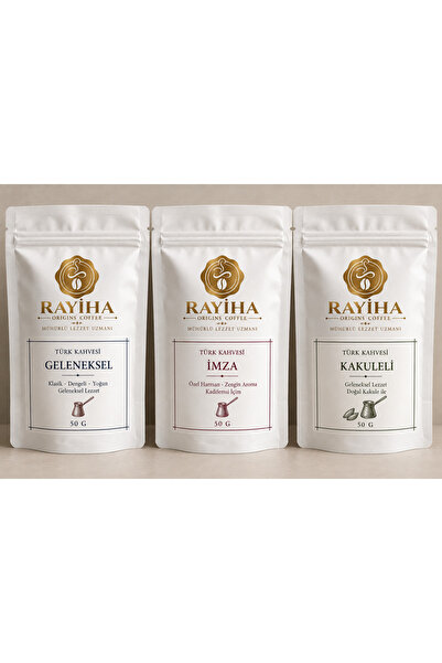 Rayiha TÜRK KAHVESİ KEŞİF SETİ 3x50 G