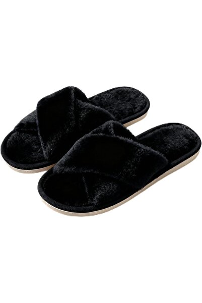 GENERAL Fluffy Winter House Suede, Fuzzy Memory Foam Slippers for Women Men, ...