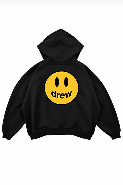 genosha Hanorac supradimensionat cu glugă și imprimeu Drew Smile