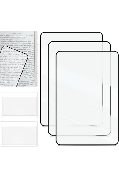 SynHHergyx 5 Pack Magnifying Glass for Reading for Seniors, Large 3X Full Pag...