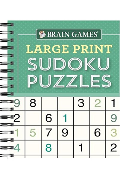 GENERAL Brain Games - Large Print Sudoku Puzzles (Green)