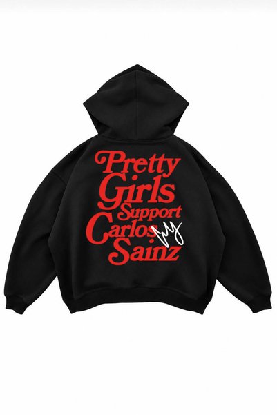 genosha Carlos Sainz Printed Oversize Hoodie Sweatshirt