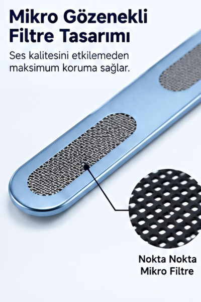 ucuzmi 3M İphone 18 Pro - 18 Pro Max Toz ve Kir Önleyici Hoparlör -Mikrofon Koruyucu Metal Filtre