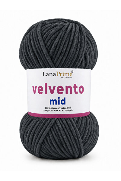 Lanaprime Velvet Mid Velvet Hand Knitting Yarn 100 Gr 90 m Pack of 5