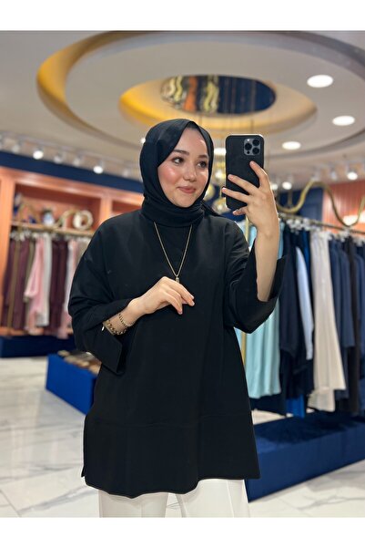 By Zeynep Yılmaz Klimalı Sweatshirt Siyah