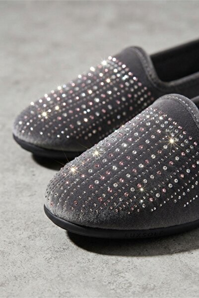 Modafırsat Luxury Women's Daily Slippers with Stone Accessories, Dowry Guest ...