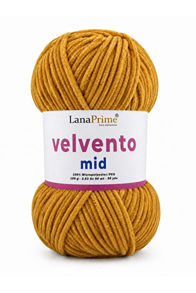Lanaprime Velvet Mid Velvet Hand Knitting Yarn 100 Gr 90 m Pack of 5